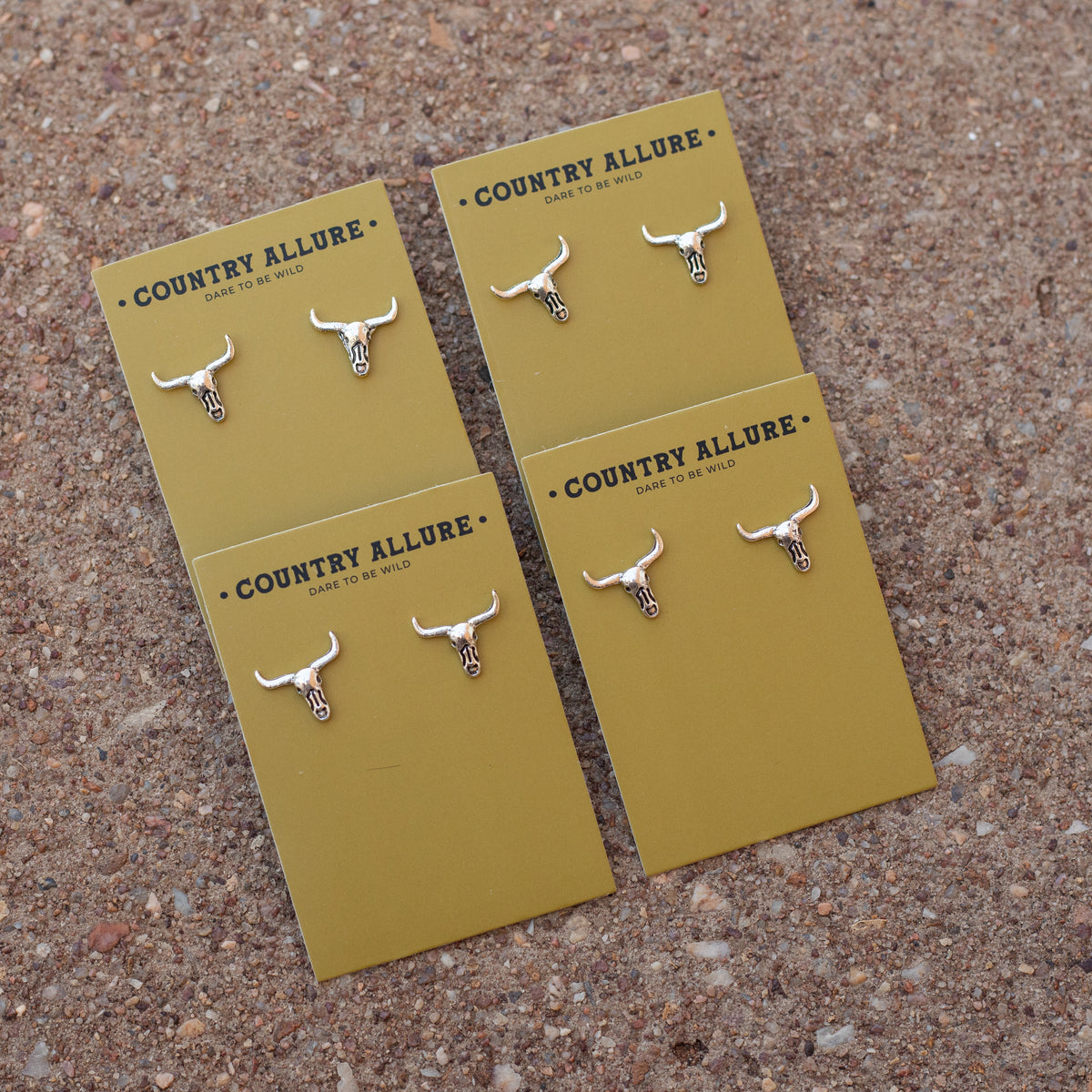 Turquoise Stud - Dainty Longhorn – Country Allure