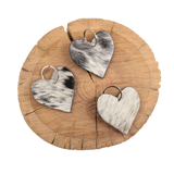 Standard Cowhide Heart Keychain