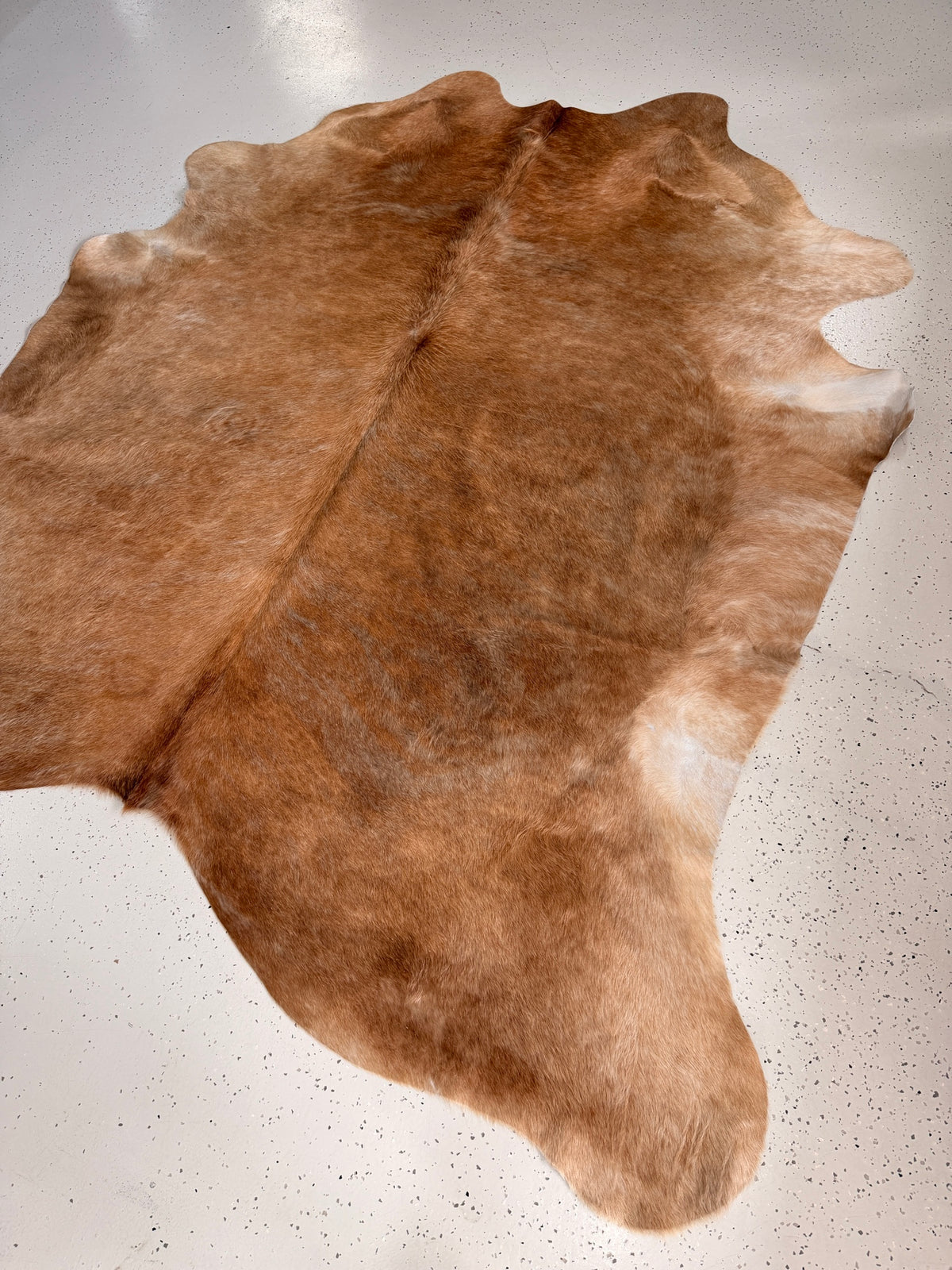 Beige Cowhide Rug, hide #016, 210 x 224cm