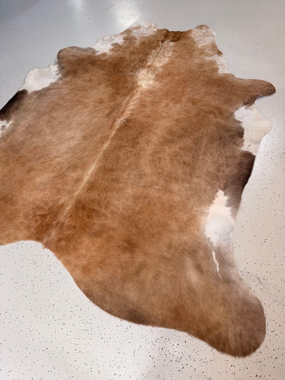 Beige Cowhide Rug, hide #024, 211 x 231cm