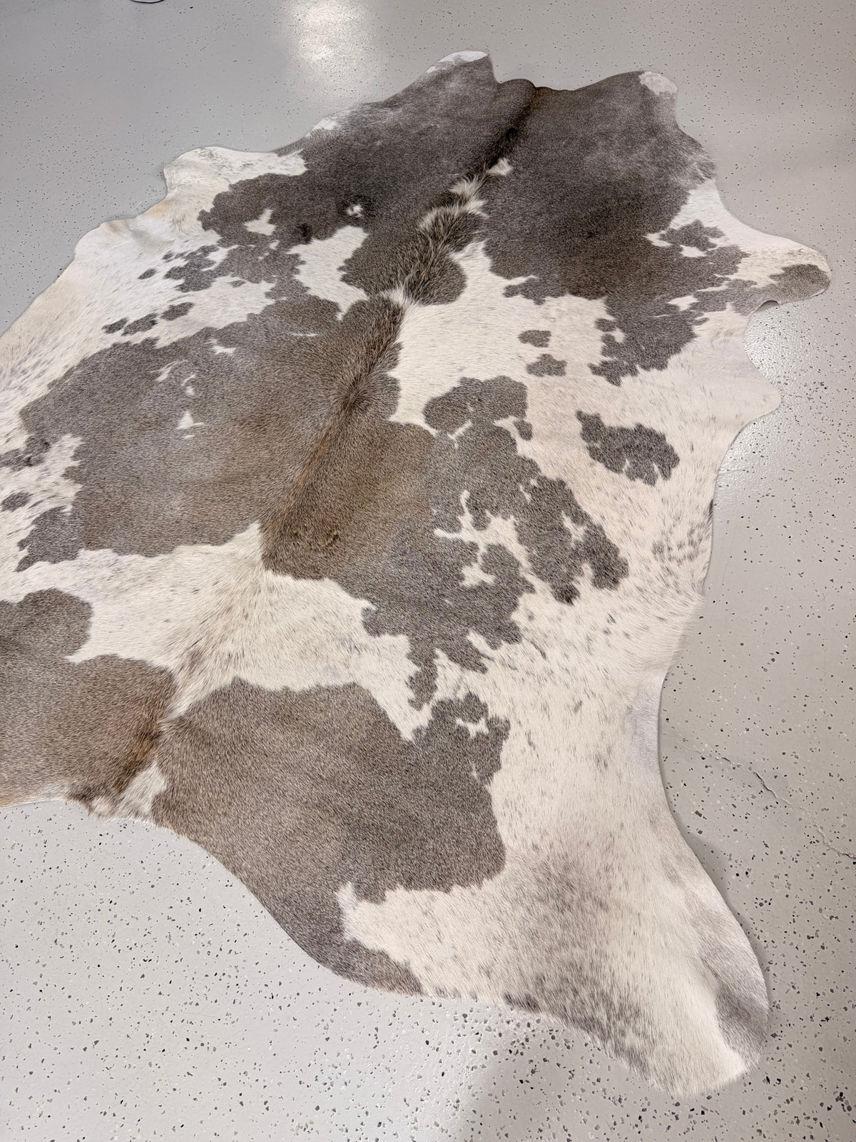 Grey Cowhide Rug, hide #175, 178 x 210cm