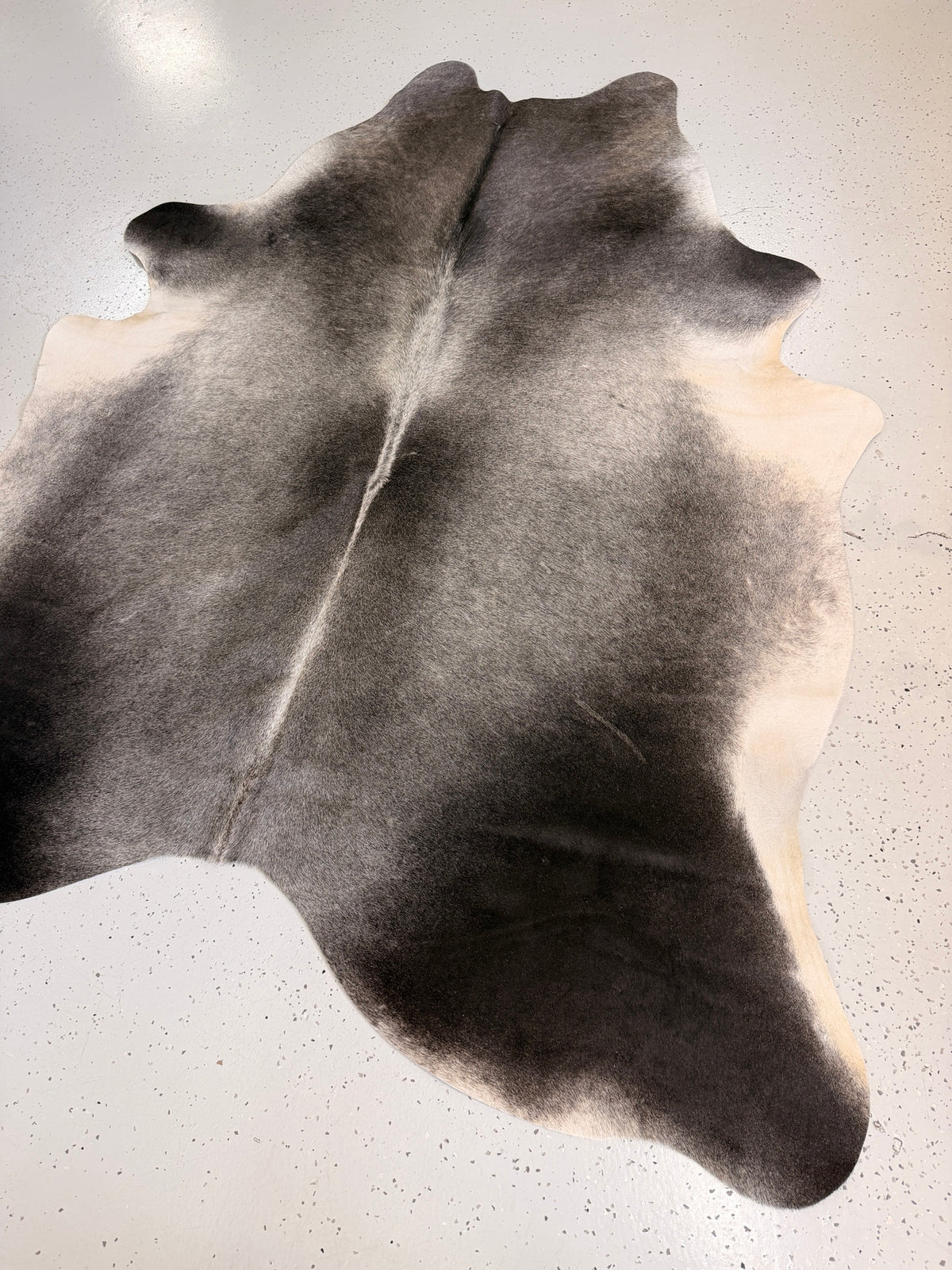 Grey Cowhide Rug, hide #44, 161 x 187cm