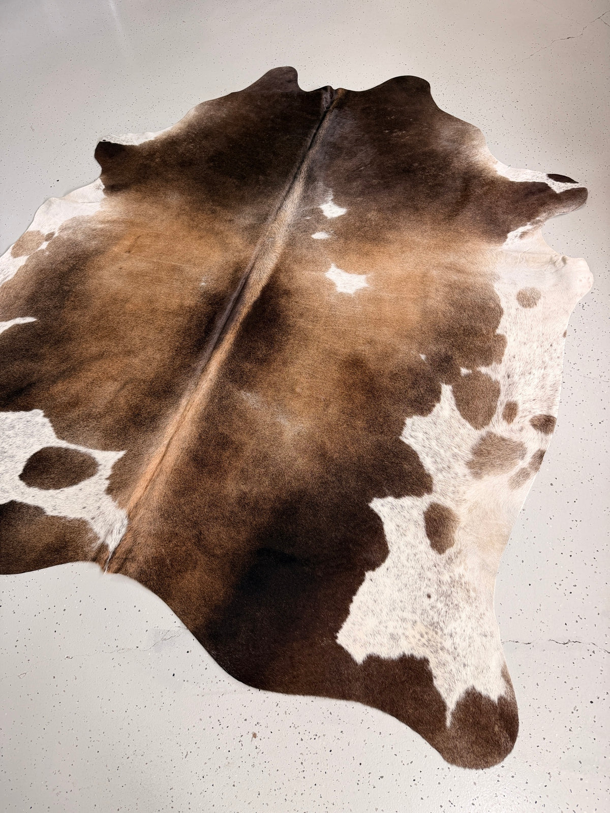 Reddish Brown Cowhide Rug, hide #617, 200 x 228cm