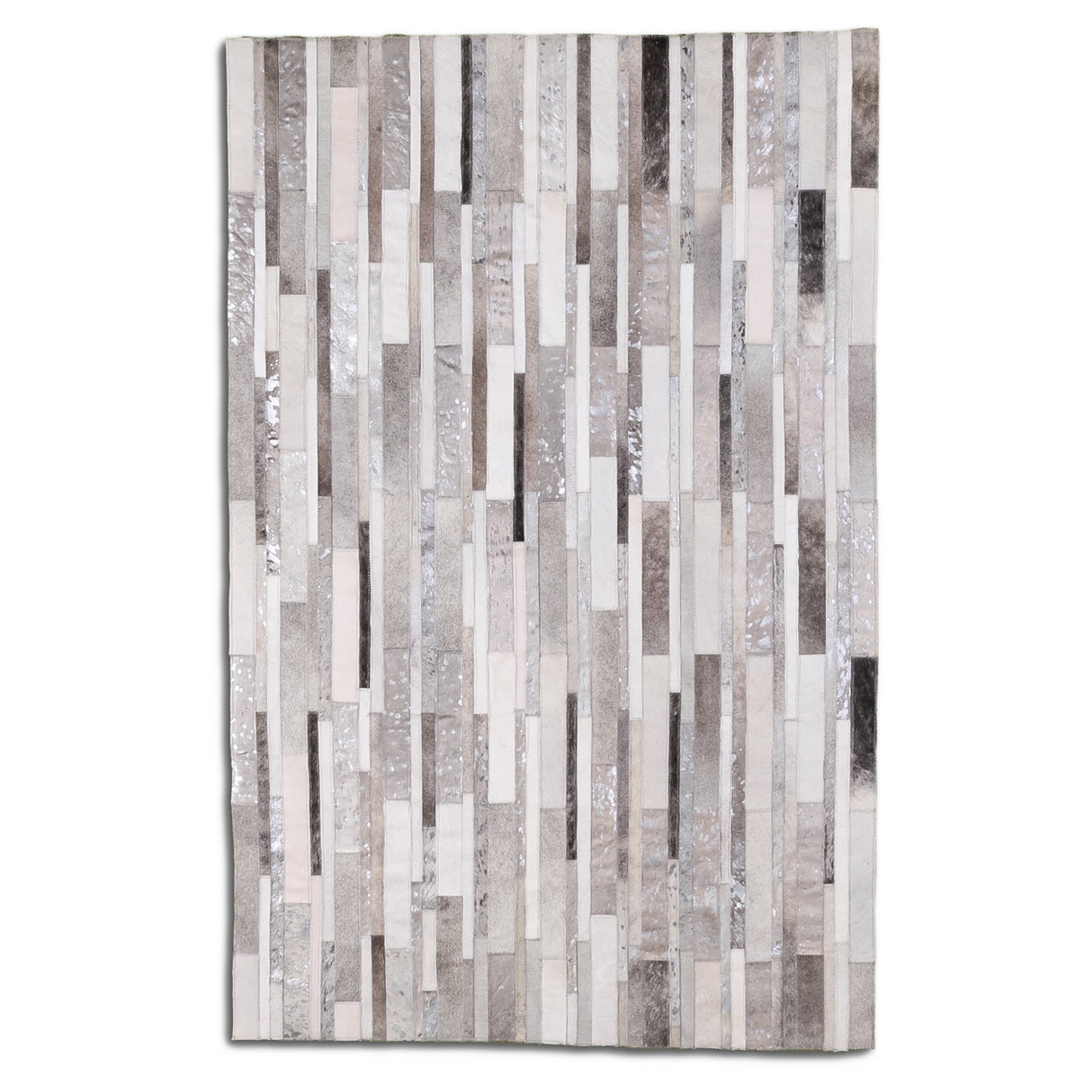 Designer Cowhide Rug - Silver Ziva