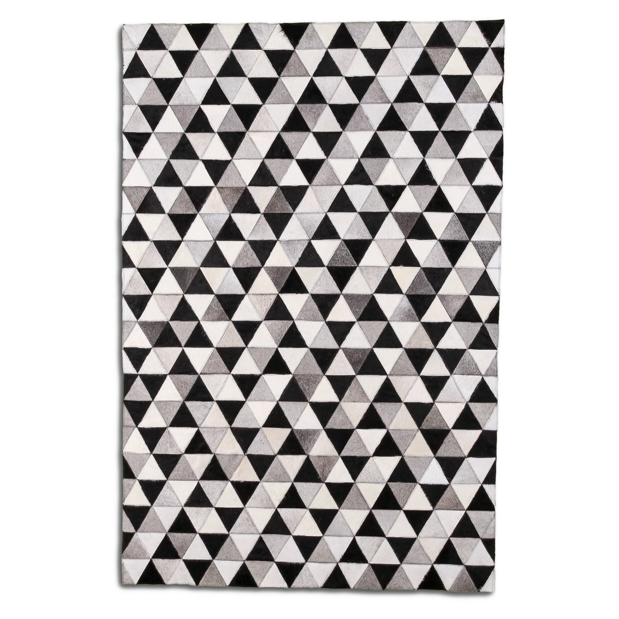 Designer Cowhide Rug - Black White Maya