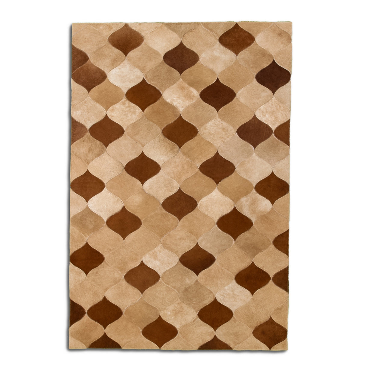Designer Cowhide Rug - Caramel Amara
