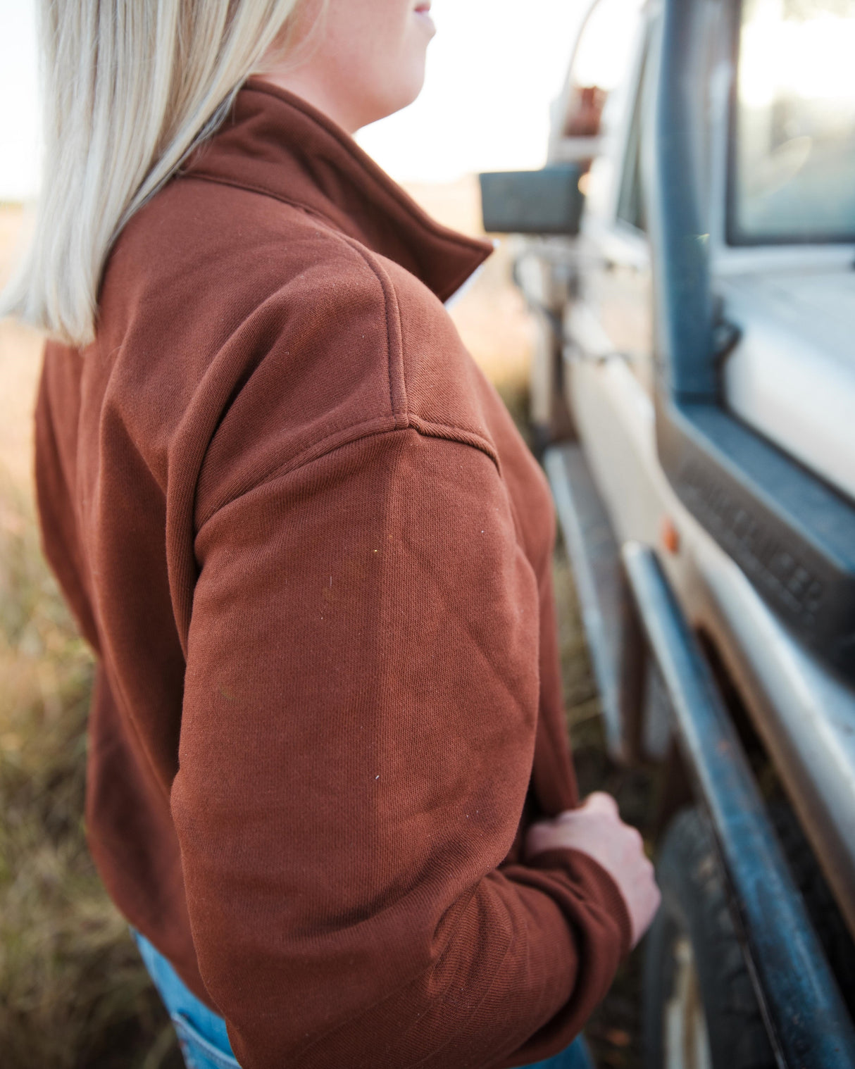Women's Cotton Fleece 1/4 Zip Jumper