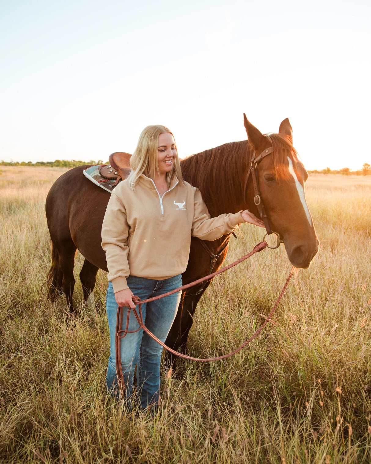 Women's Cotton Fleece 1/4 Zip Jumper