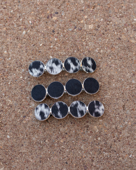 Cowhide Hair Clips