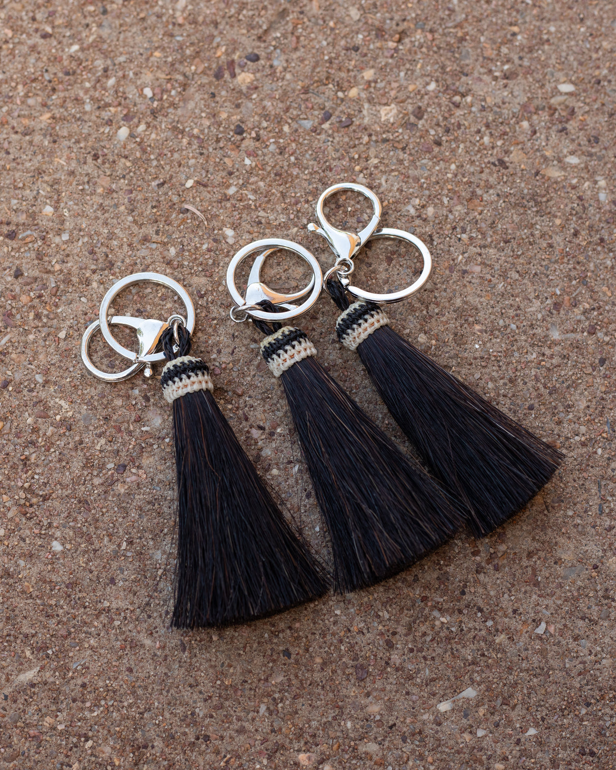 Horse Hair Tassel Keychain