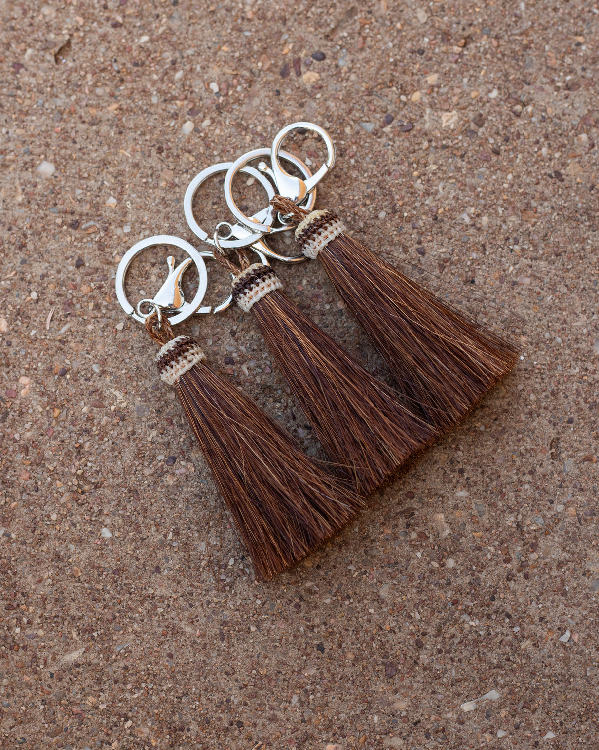 Horse Hair Tassel Keychain