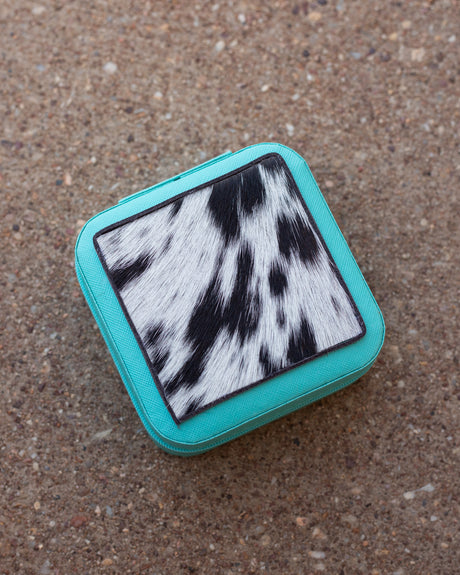 Cowhide Jewellery Box - Square