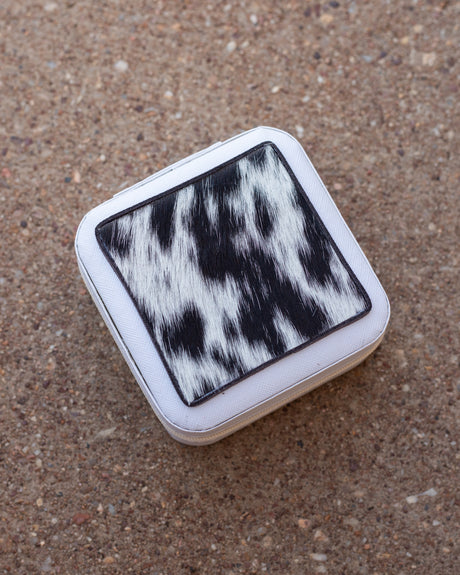 Cowhide Jewellery Box - Square