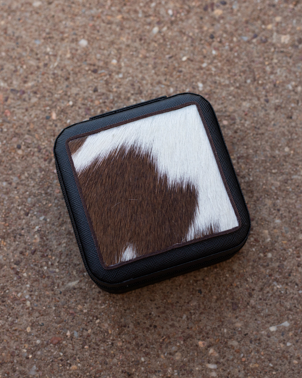 Cowhide Jewellery Box - Square