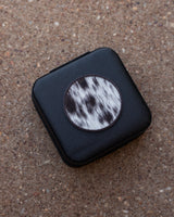 Cowhide Jewellery Box - Round