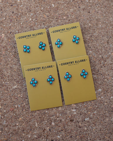 Turquoise Stud - Dainty Concho