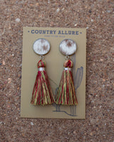 Cowhide Tassel Earring