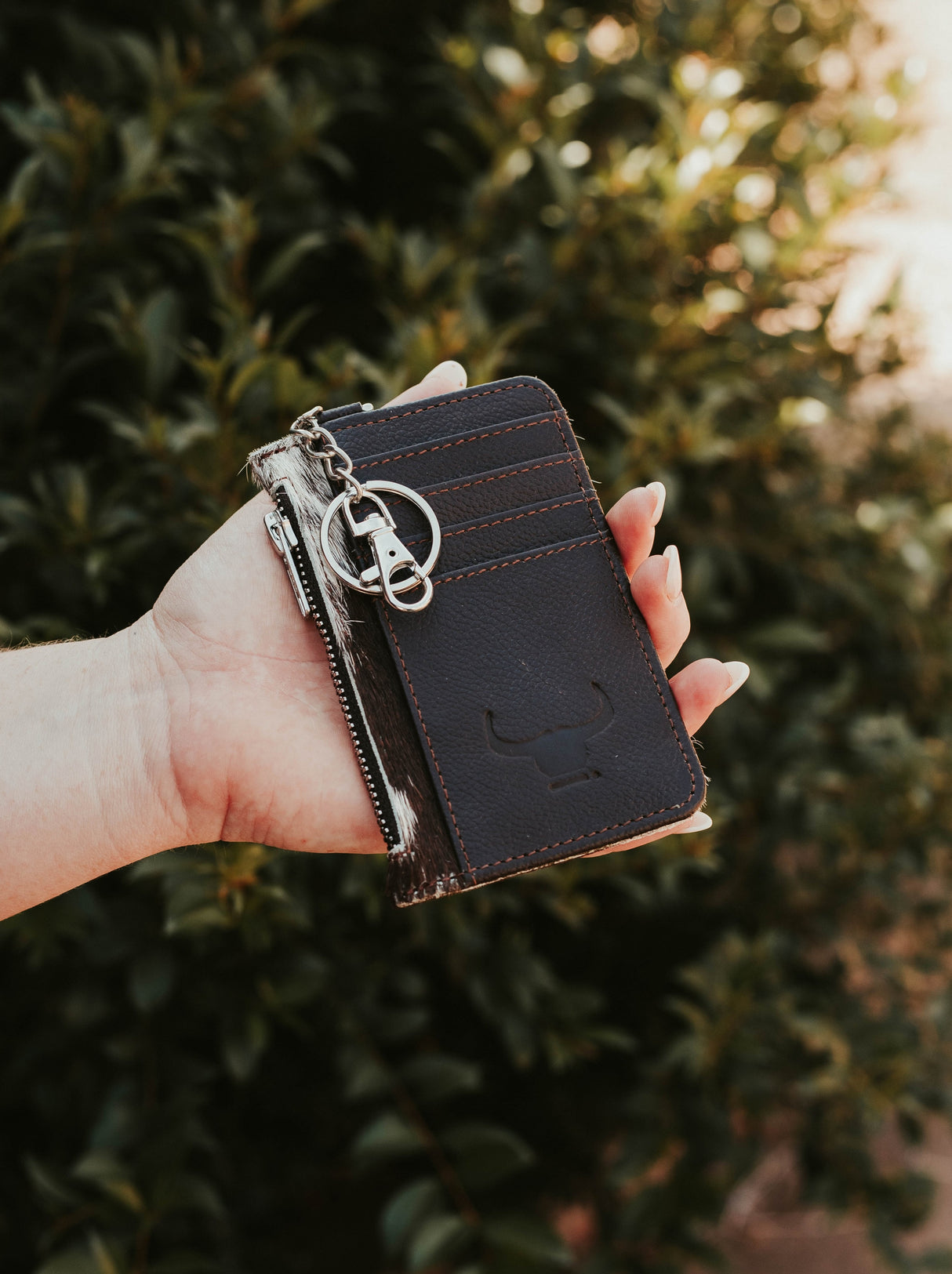 Zimi Cowhide Leather Pocket Purse