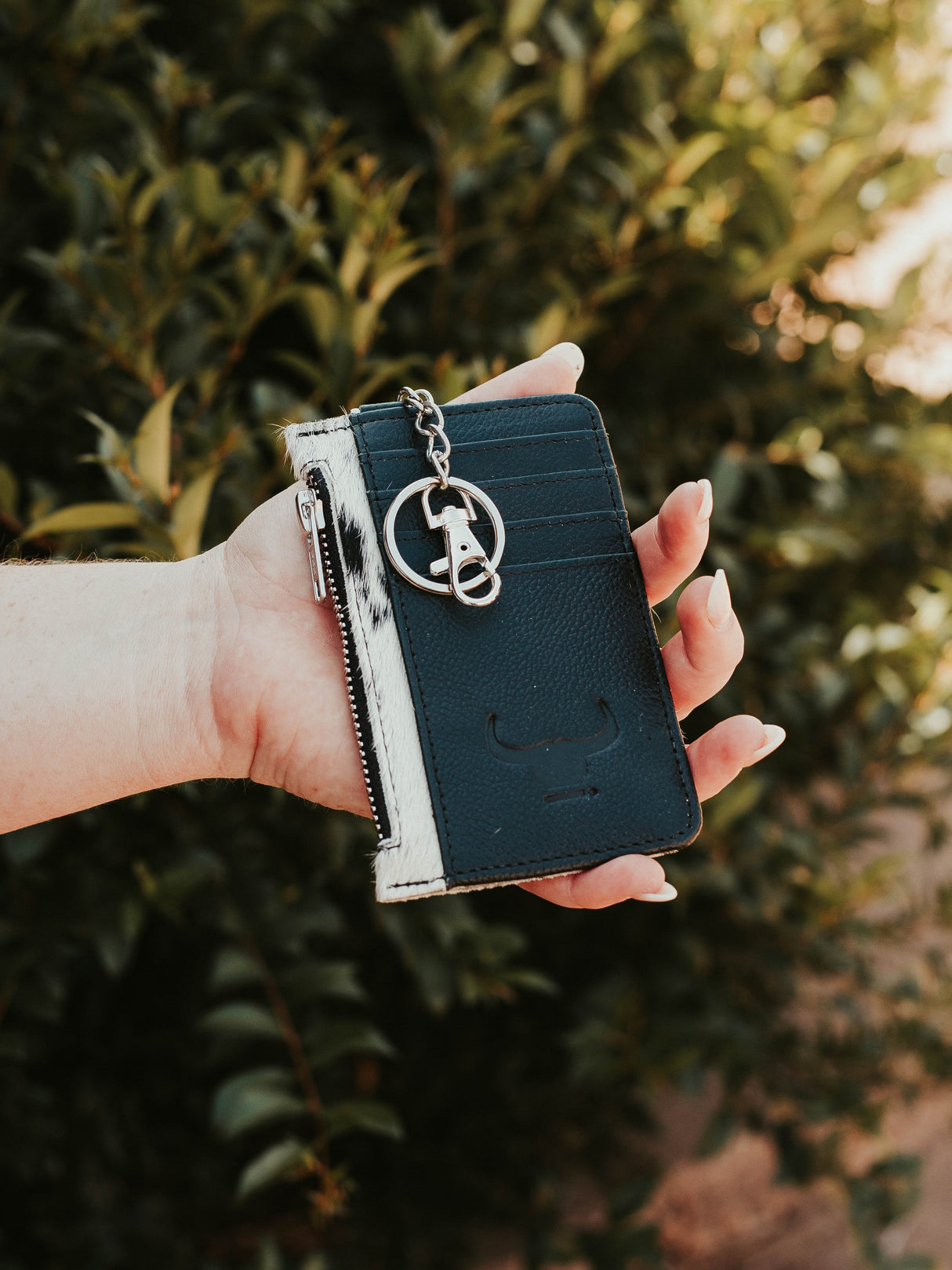 Zimi Cowhide Leather Pocket Purse