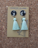 Cowhide Tassel Earring