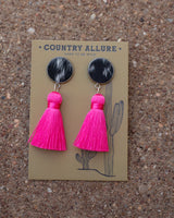 Cowhide Tassel Earring