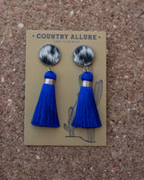 Cowhide Tassel Earring