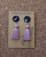 Cowhide Tassel Earring