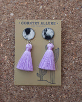 Cowhide Tassel Earring