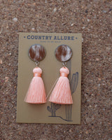 Cowhide Tassel Earring