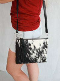 Sophia Large Handbag/Clutch - Black