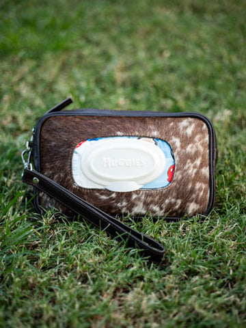 Betsy Baby Wipe Clutch - Dark Brown