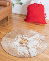Christmas Tree Skirt -  Cowhide
