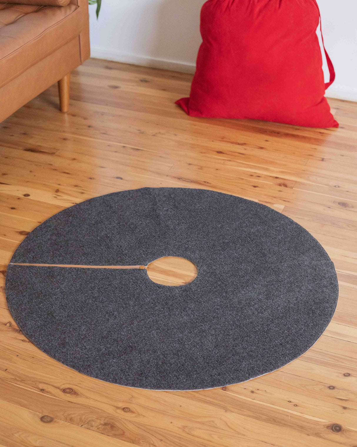 Christmas Tree Skirt -  Cowhide