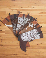 Cowboy Boot Christmas Stocking -  Cowhide