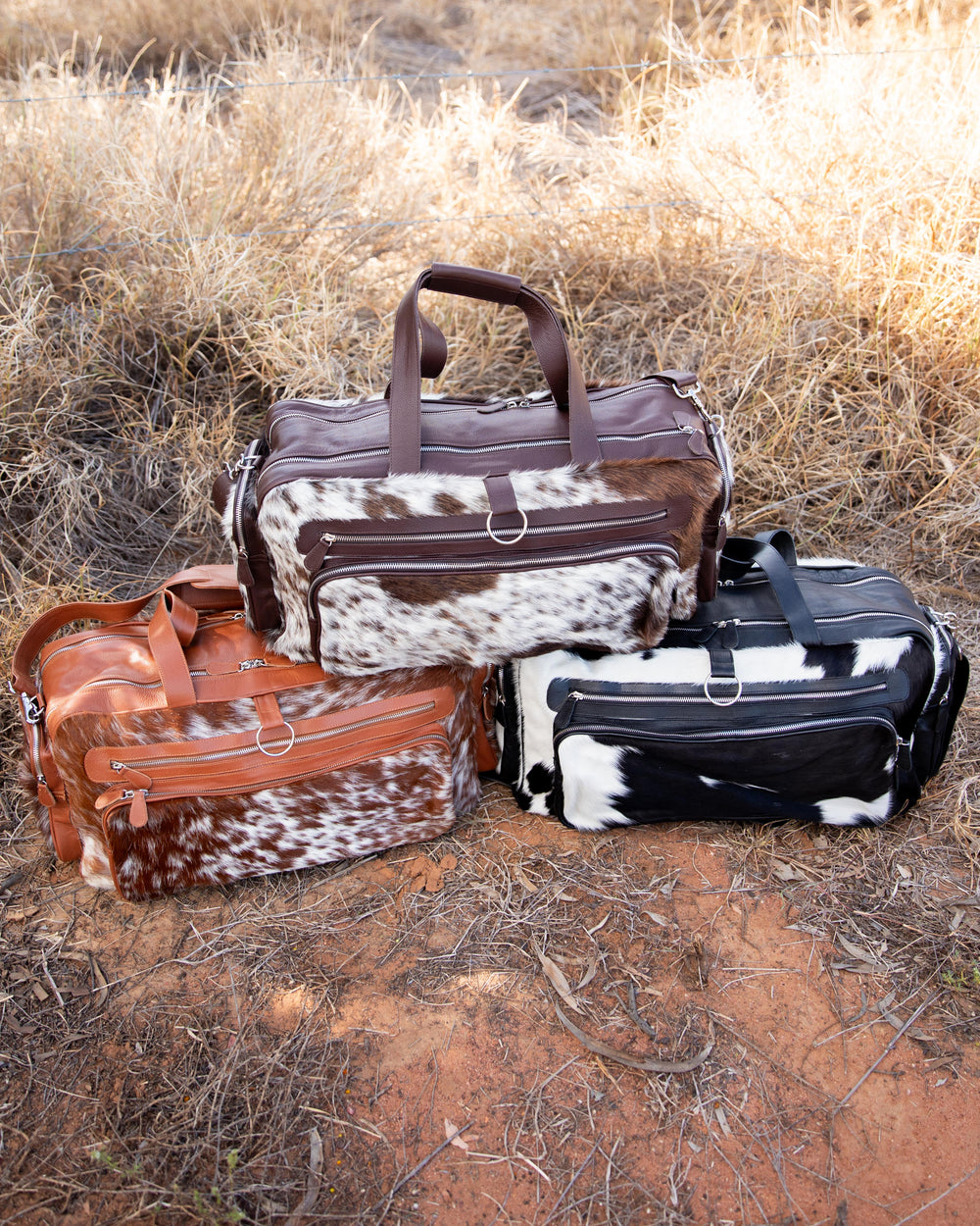 Faith Cowhide Leather Nappy Bag