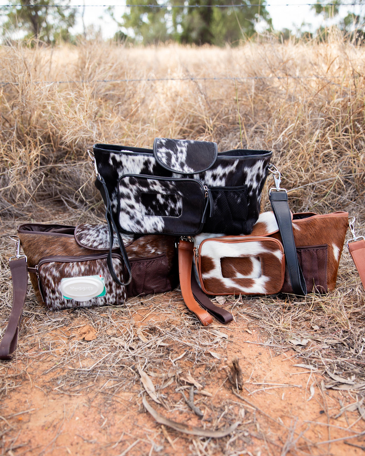 PRE SALE Callie Cowhide Leather Pram Caddy