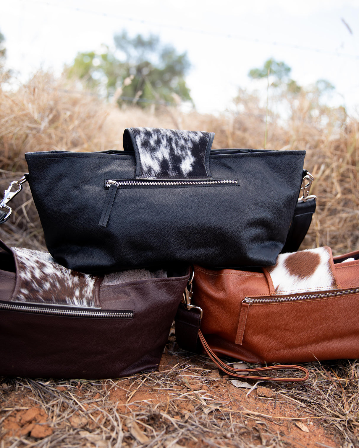 PRE SALE Callie Cowhide Leather Pram Caddy