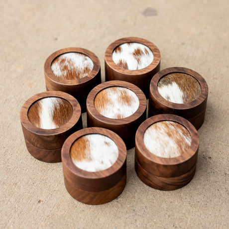 Cowhide Ring Box