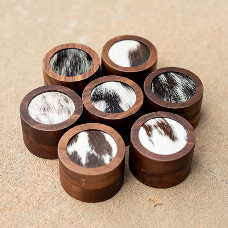 Cowhide Ring Box