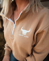 Women's Cotton Fleece 1/4 Zip Jumper