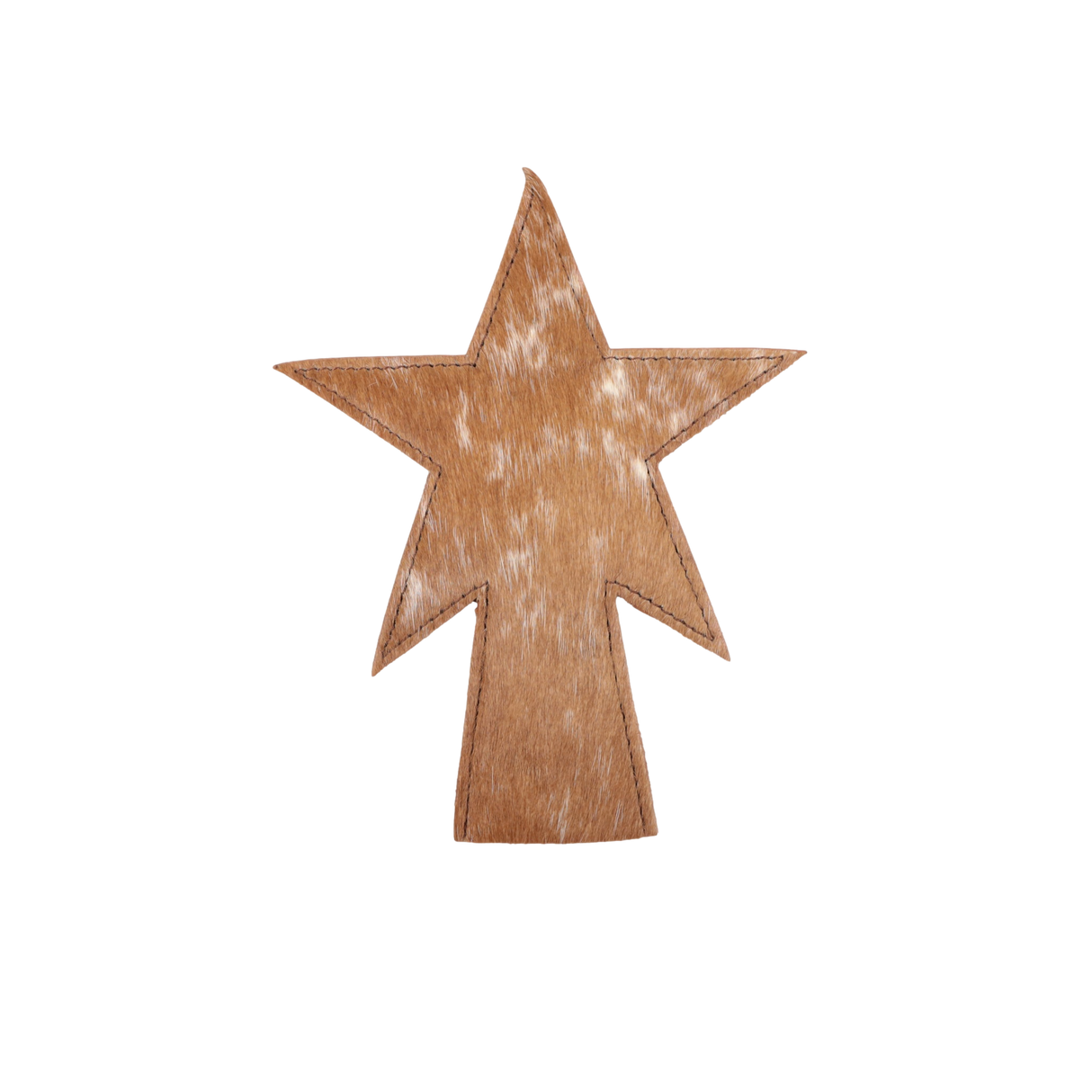 Mini Cowhide Christmas Tree Star - 028