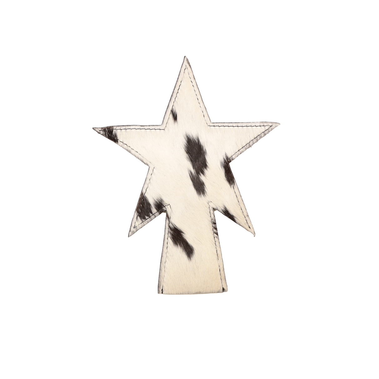 Mini Cowhide Christmas Tree Star - 032