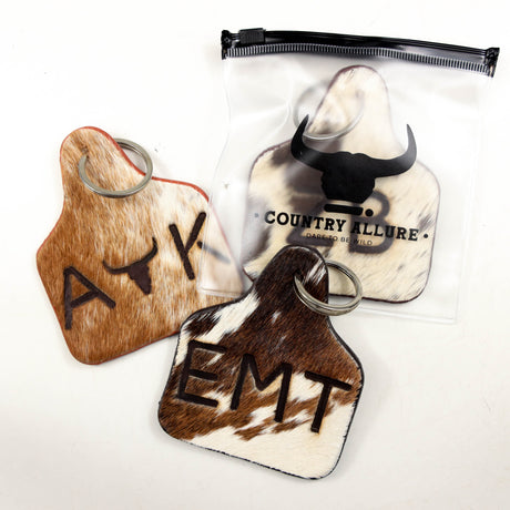 Cattle tag keychain