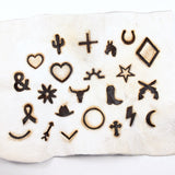 Cowhide keychains