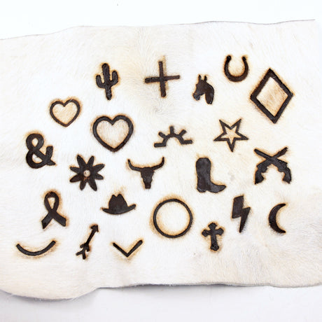 Cowhide keychains