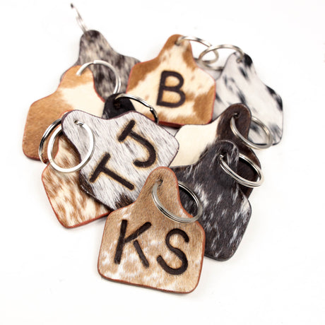 Cattle tag keychain
