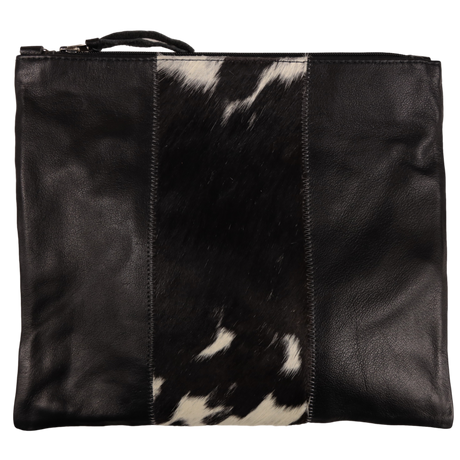 Fern Jumbo Clutch/Handbag - Black