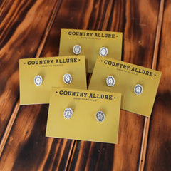 Silver Stud - Mini Concho