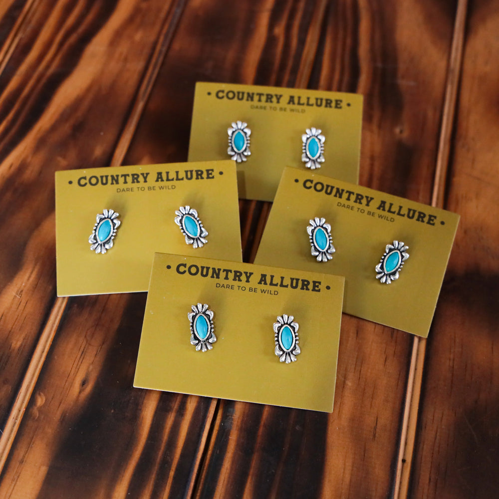 Turquoise Stud - Detail Concho