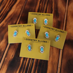 Turquoise Stud - Detail Concho